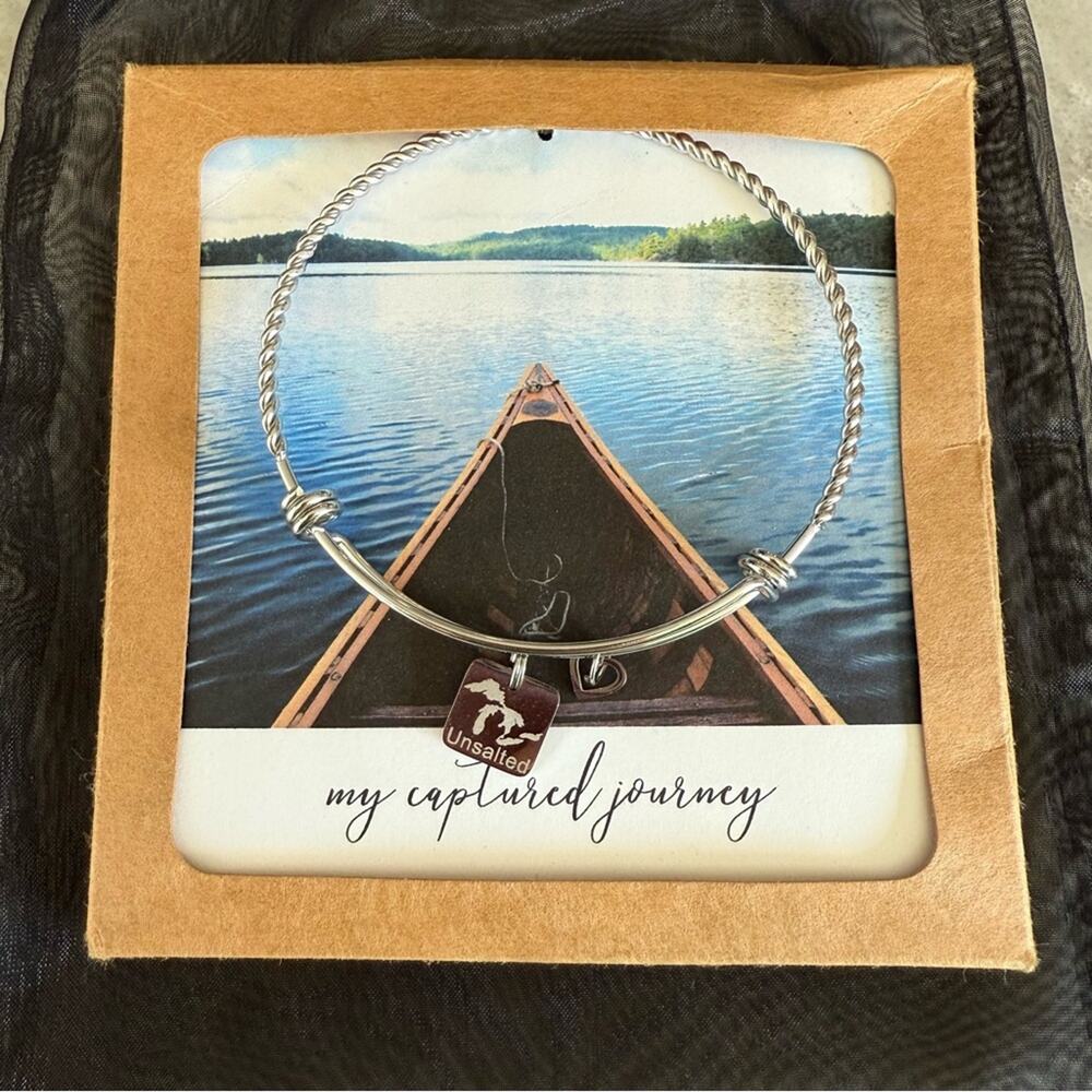 Great Lakes “Unsalted” Bracelet My Captured Journey Michigan Gift NWT